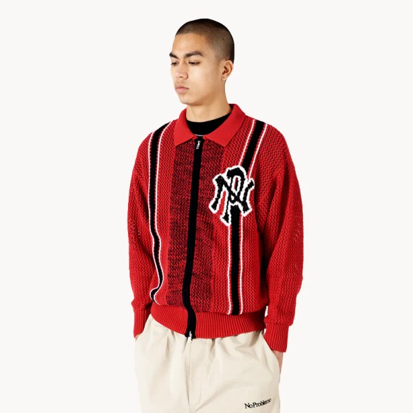 NO PROBLEMO NYP Sport Crochet Jumper – Red
