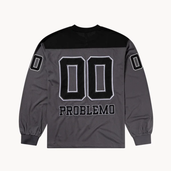 NO PROBLEMO NYP Sport Poly LS Jersey – Charcoal