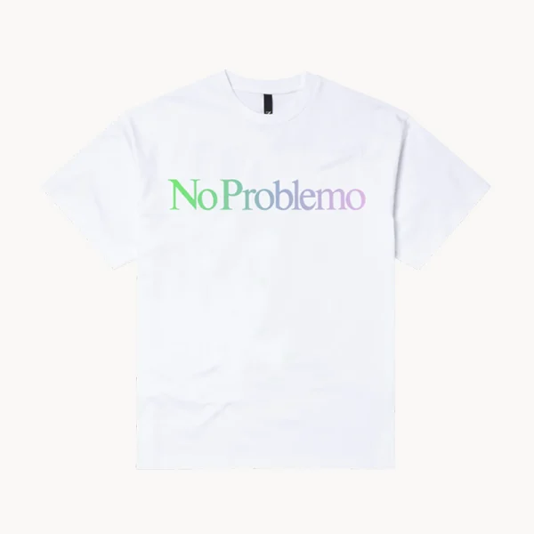 NO PROBLEMO No Problemo Gradient SS Tee – White