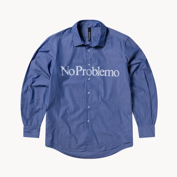 NO PROBLEMO No Problemo LS Poplin Shirt – Navy
