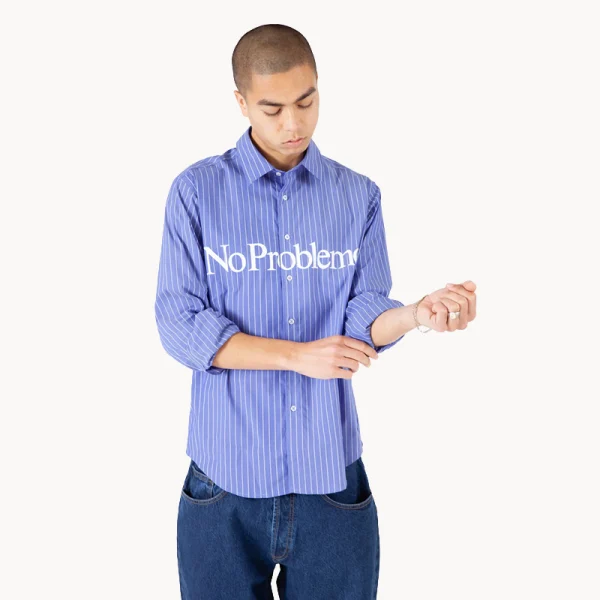 NO PROBLEMO No Problemo LS Poplin Shirt – Navy