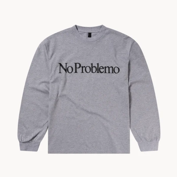 NO PROBLEMO No Problemo LS Tee – Grey Marl