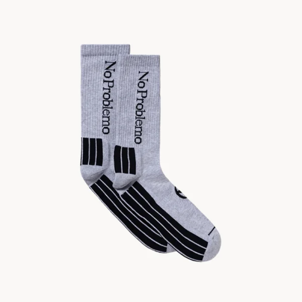 NO PROBLEMO No Problemo Socks – Grey Marley