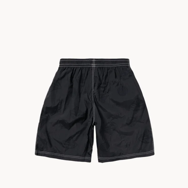 NO PROBLEMO Space Travel Nylon Shorts – Black