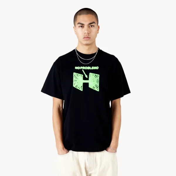 NO PROBLEMO Wormhole SS Tee – Black