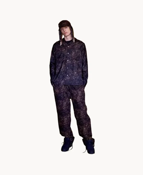 NOMARHYTHM TEXTILE Leopard Double Knee Pants – Brown