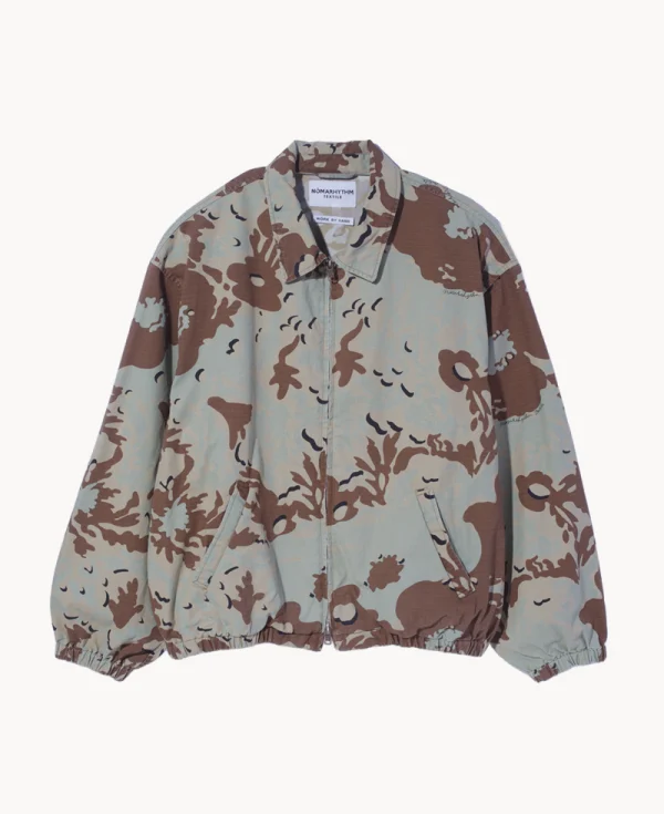 NOMARHYTHM TEXTILE Camo Flower Blouson Beige