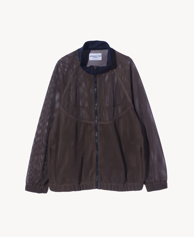 NOMARHYTHM TEXTILE Mesh Sports Jacket Brown NOMARHYTHM TEXTILE Mesh Sports Jacket Brown