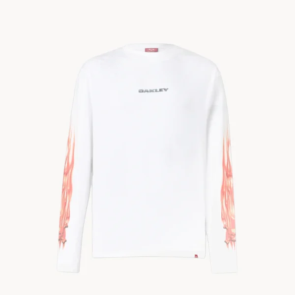 OAKLEY Heritage Flame LS Tee - White