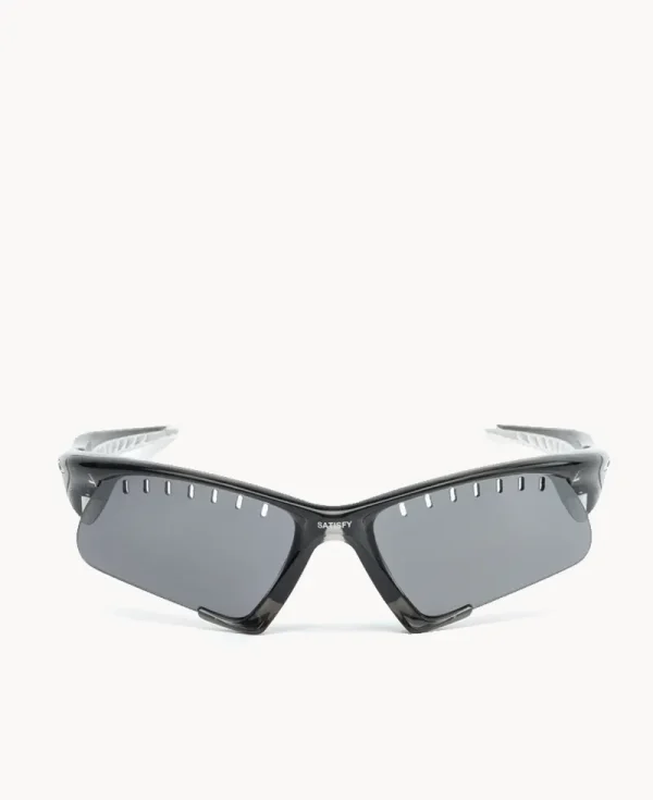 OAKLEY x SATISFY Suture Jacket – Grey Smoke with Prizm Black Vtd Frame