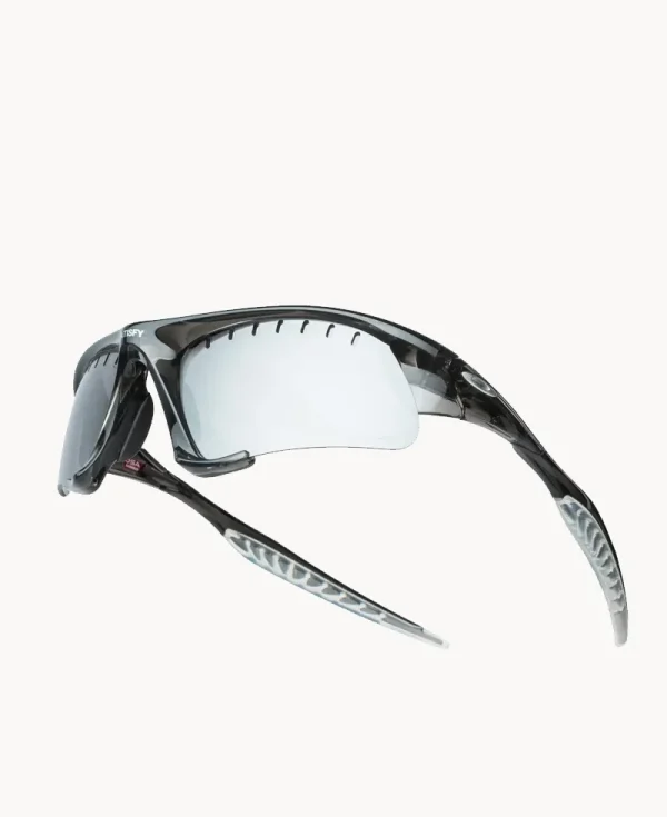 OAKLEY x SATISFY Suture Jacket – Grey Smoke with Prizm Black Vtd Frame