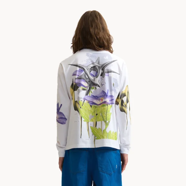 PAM Digital Floral Specialty LS Tee - White
