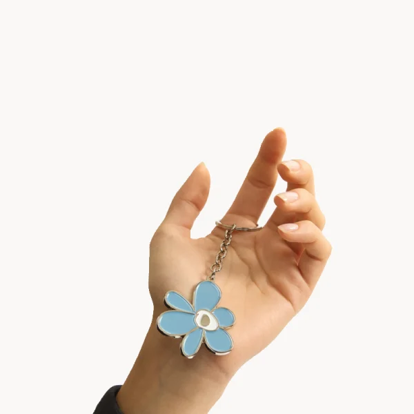 PAM Gestures Metal Keyring - Duck Egg