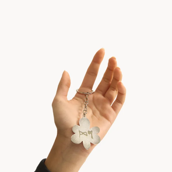 PAM Gestures Metal Keyring - Sharp Green (1)