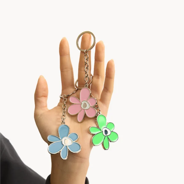 PAM Gestures Metal Keyring - Sharp Green