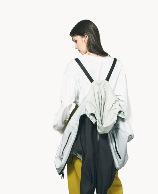 PHINGERIN Cumalice Shell Jacket – Light Grey Black