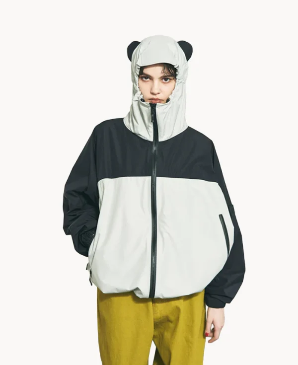 PHINGERIN Cumalice Shell Jacket – Light Grey Black