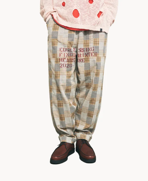 PHINGERIN Hand-Stenciled Night Pants – Beige