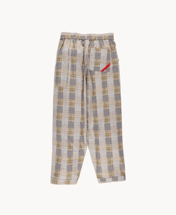 PHINGERIN Hand-Stenciled Night Pants – Beige