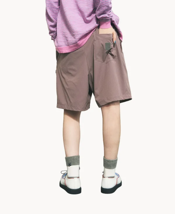 PHINGERIN Nylon Ripstop shorts – Dark Lilac