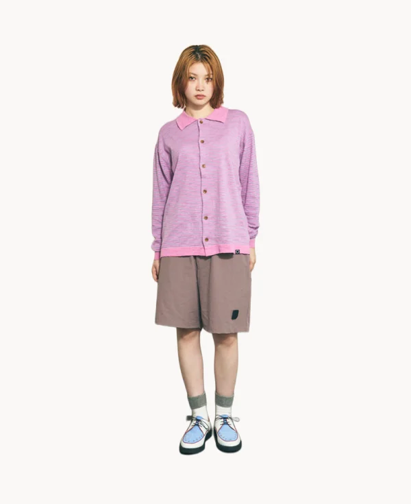 PHINGERIN Nylon Ripstop shorts – Dark Lilac