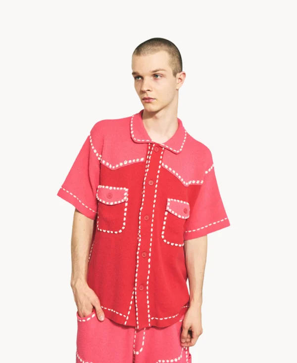 PHINGERIN Summer PG1 Western Shirt – Red Pink
