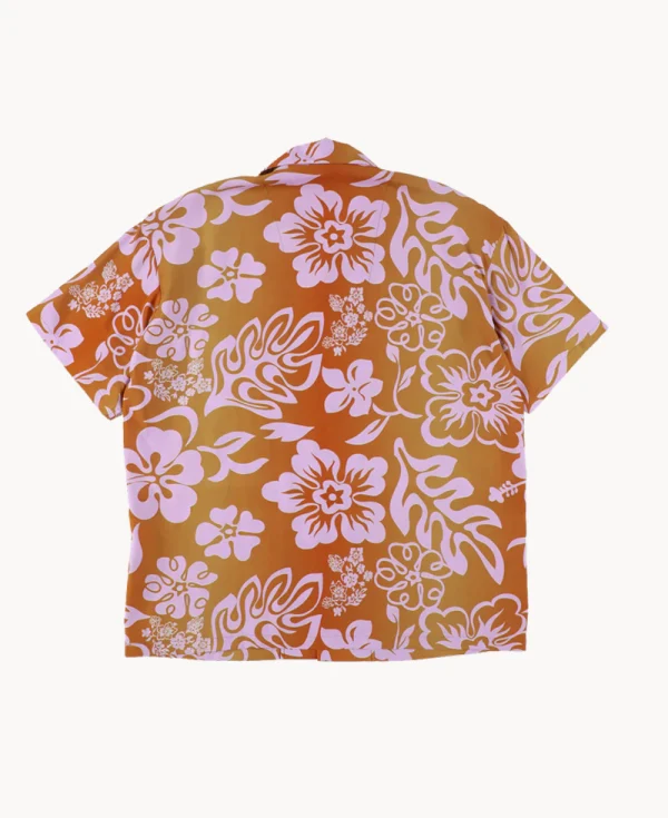 PHINGERIN Summer Shirt Flower – Toast Orange