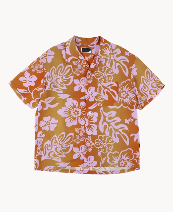 PHINGERIN Summer Shirt Flower – Toast Orange