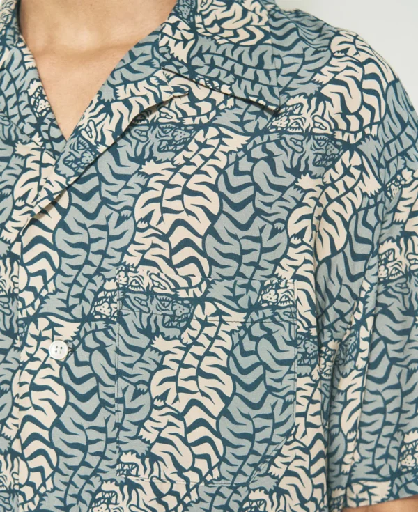 PHINGERIN Summer Shirt Tiger – Navy