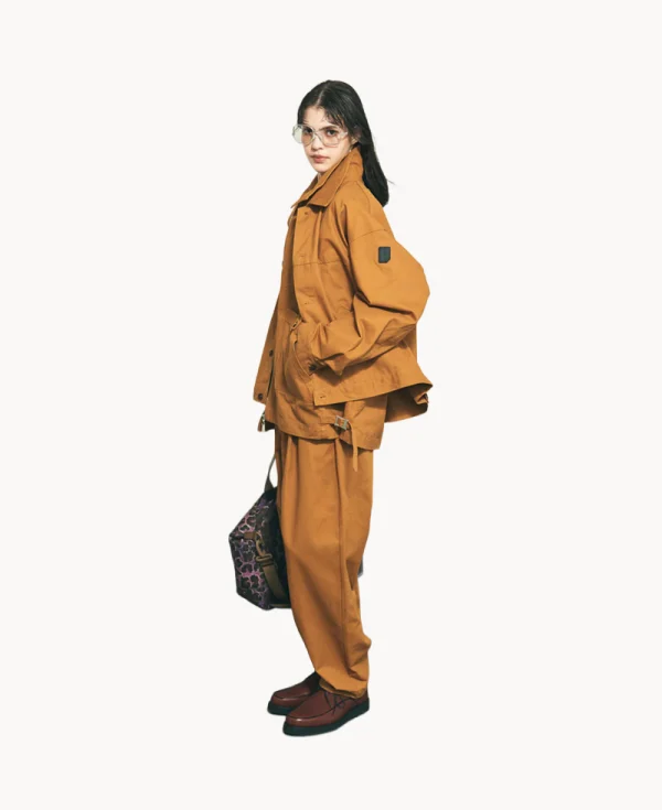 PHINGERIN Twill Double Jacket – Light Brown