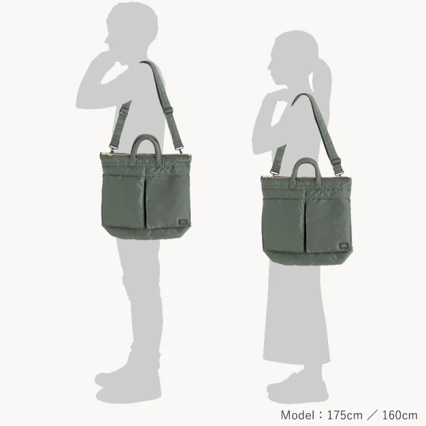 PORTER -YOSHIDA &amp; Co Tanker Helmet Bag - Sage Green