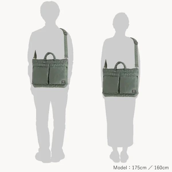 Porter-YOSHIDA &amp; Co Tanker Short Helmet Bag - Sage Green