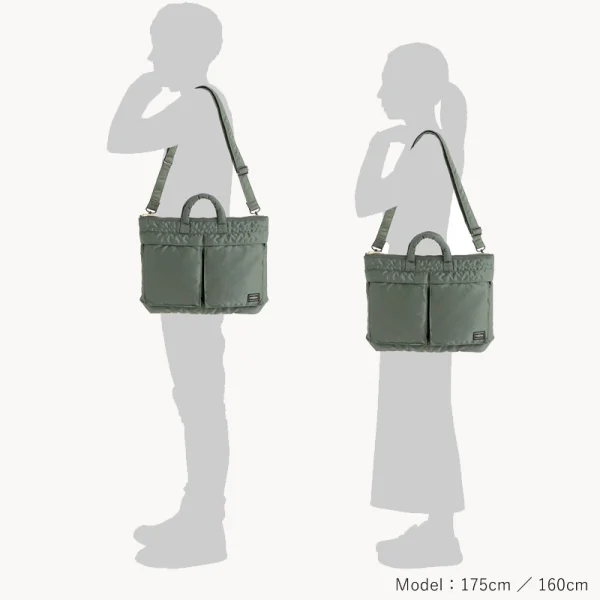 Porter-YOSHIDA &amp; Co Tanker Short Helmet Bag - Sage Green