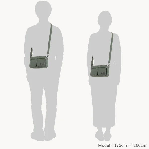 Porter-YOSHIDA &amp; Co Tanker Sling Bag - Sage Green