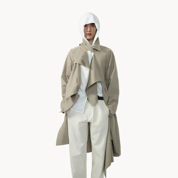 Post Archive Faction PAF Trimmed Coat (2026) – Sand