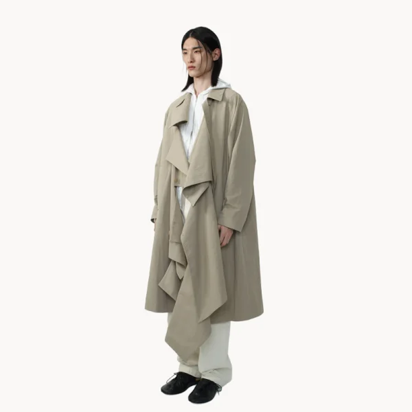 Post Archive Faction PAF Trimmed Coat (2026) – Sand
