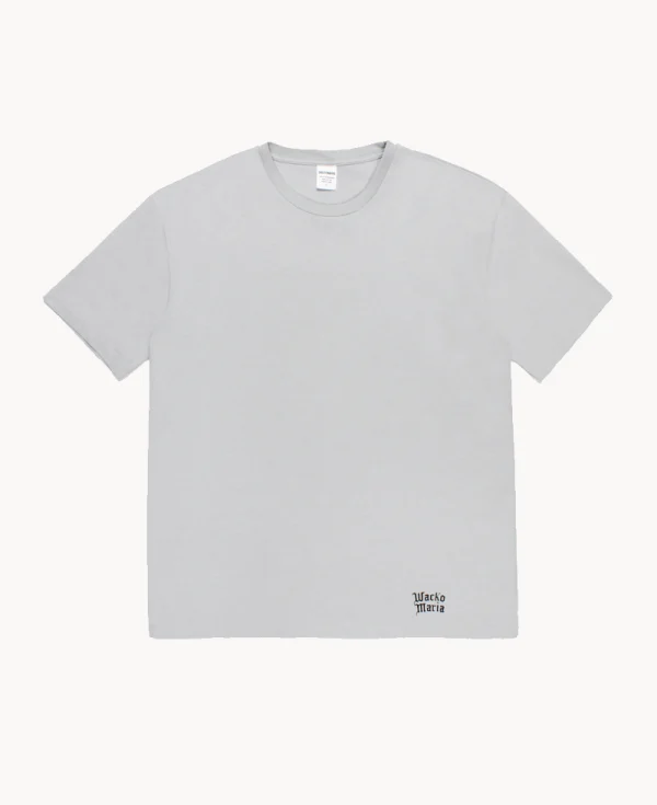 Printed Hem Heavy Weight Tee – Grey