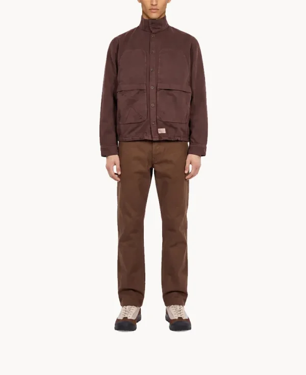 RANRA Epitome Cotton Overshirt – Deep Mahogany