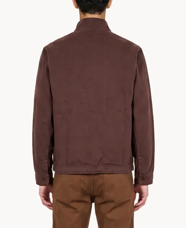 RANRA Epitome Cotton Overshirt – Deep Mahogany