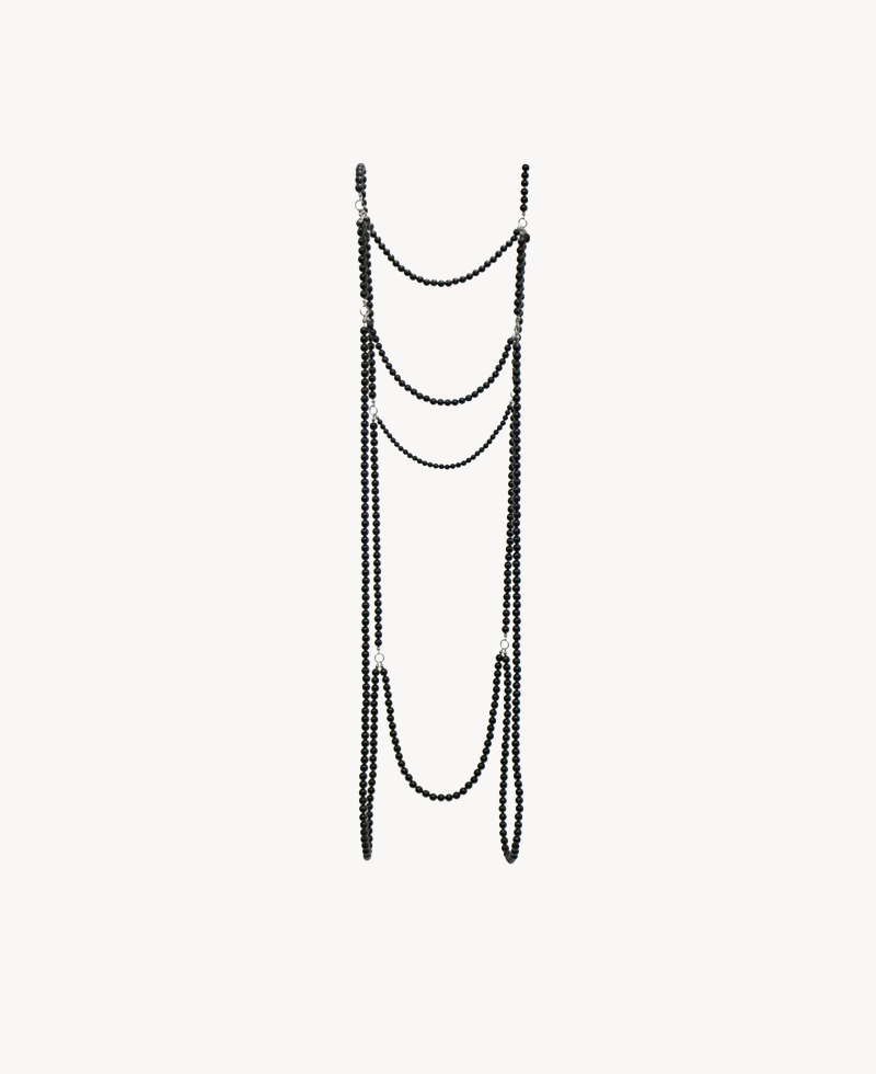 RHODOLIRION Harness - Black Beads Black RHODOLIRION Harness - Black Beads Black