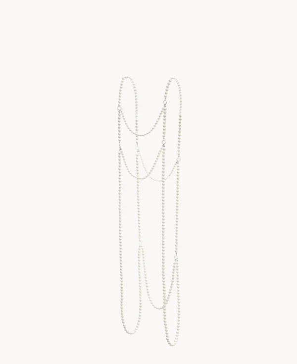 RHODOLIRION Harness - White Beads Natural