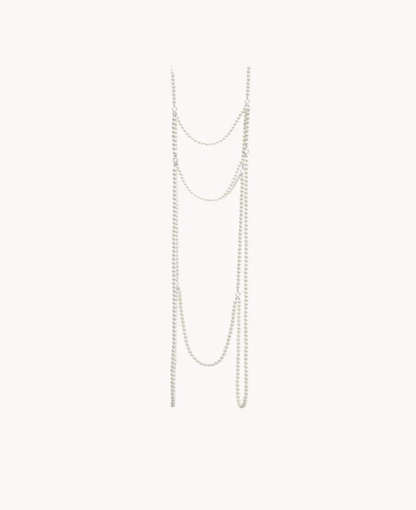 RHODOLIRION Harness - White Beads Natural