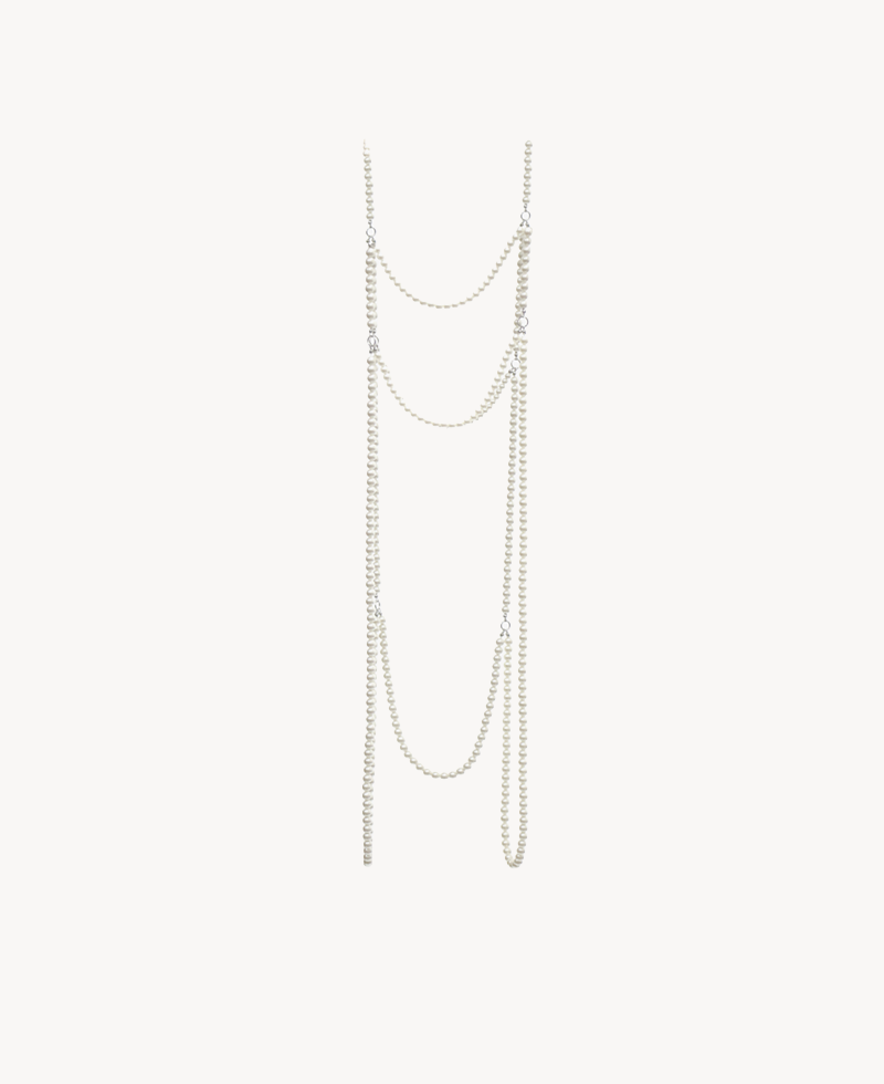 RHODOLIRION Harness - White Beads Natural RHODOLIRION Harness - White Beads Natural