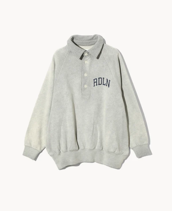 RHODOLIRION Logotype Polo Sweatshirt Grey