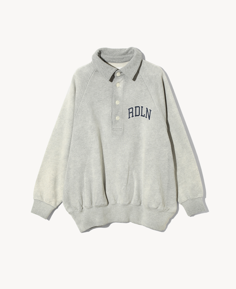 RHODOLIRION Logotype Polo Sweatshirt Grey RHODOLIRION Logotype Polo Sweatshirt Grey