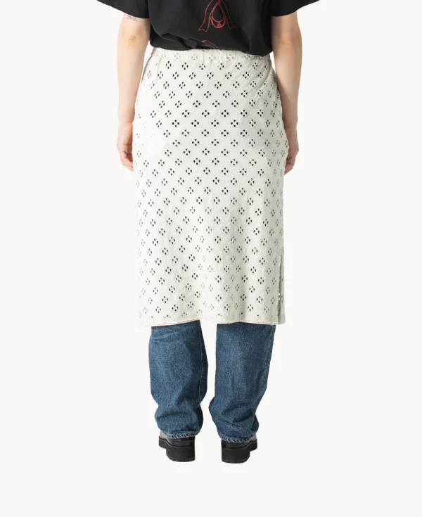 RHODOLIRION Pencil Skirt - Cutwork Natural
