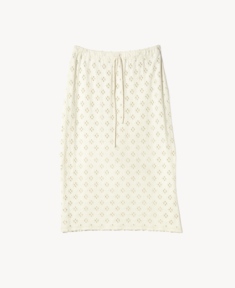 RHODOLIRION Pencil Skirt - Cutwork Natural RHODOLIRION Pencil Skirt - Cutwork Natural