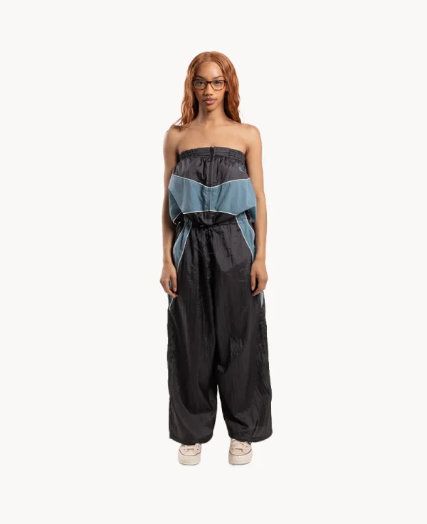 RHODOLIRION Tube Top Warming Up Suit Charcoal