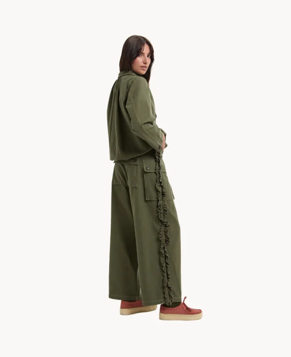 RHODOLIRION Utility Pant - Herringbone Olive
