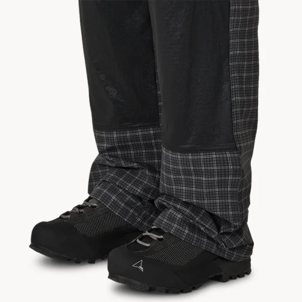 ROA Aair Floweave Printed Check Elasticated Waist Pant – Anthracite